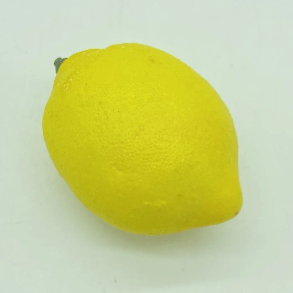 8 Artificial Faux Lemons Fake Fruit Yellow Lemon Home Decor Theater Prop Staging